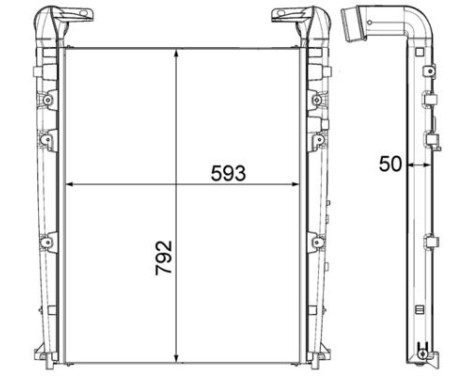 Intercooler, charger BEHR *** PREMIUM LINE ***