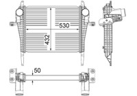 Intercooler, charger BEHR *** PREMIUM LINE ***