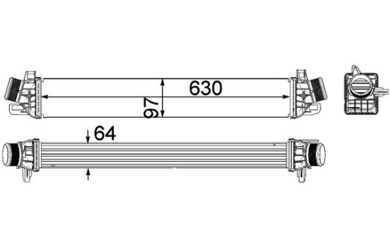 Intercooler, charger BEHR *** PREMIUM LINE ***