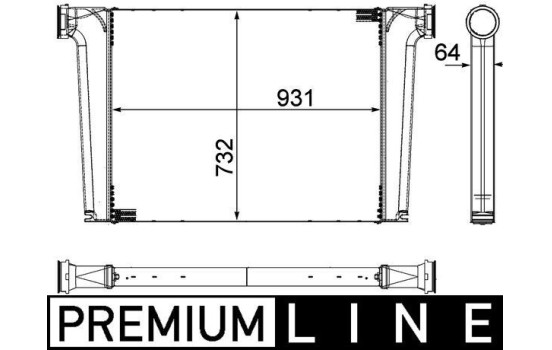 Intercooler, charger BEHR *** PREMIUM LINE ***
