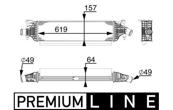 Intercooler, charger BEHR *** PREMIUM LINE ***