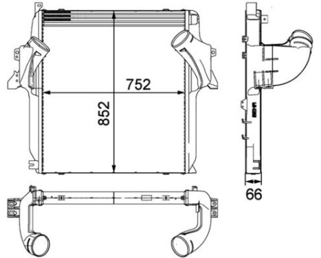 Intercooler, charger BEHR *** PREMIUM LINE ***, Image 2