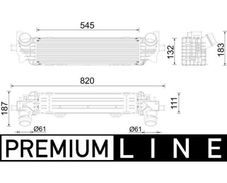 Intercooler, charger BEHR *** PREMIUM LINE ***
