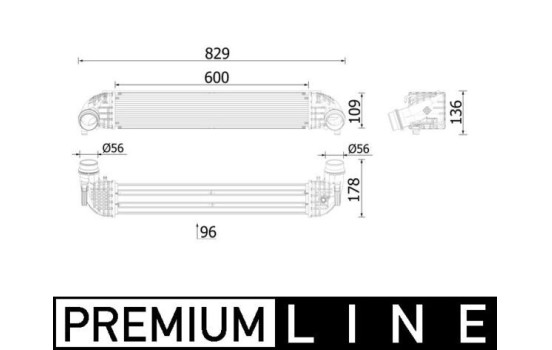 Intercooler, charger BEHR *** PREMIUM LINE ***