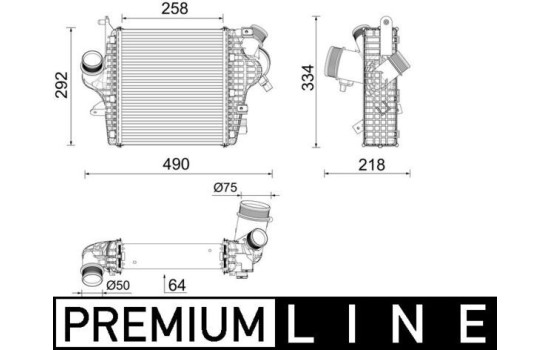 Intercooler, charger BEHR *** PREMIUM LINE ***