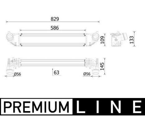 Intercooler, charger BEHR *** PREMIUM LINE ***