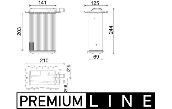 Intercooler, charger BEHR *** PREMIUM LINE ***