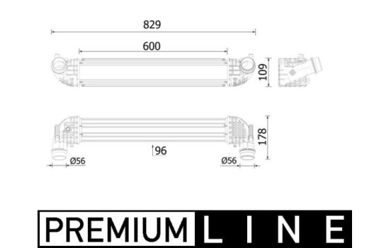 Intercooler, charger BEHR *** PREMIUM LINE ***