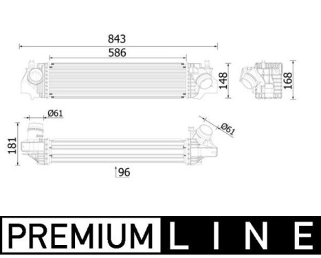 Intercooler, charger BEHR *** PREMIUM LINE ***