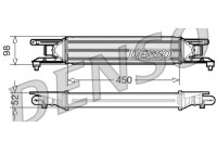 Intercooler, charger DIT01001 Denso