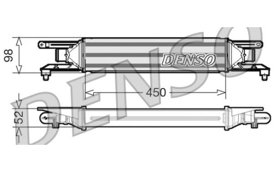 Intercooler, charger DIT01001 Denso