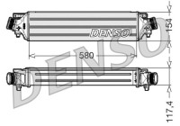 Intercooler, charger DIT01002 Denso