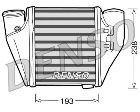 Intercooler, charger DIT02007 Denso