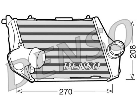 Intercooler, charger DIT02013 Denso
