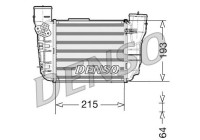 Intercooler, charger DIT02020 Denso