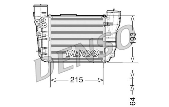 Intercooler, charger DIT02020 Denso