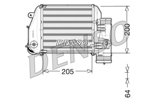 Intercooler, charger DIT02024 Denso