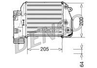 Intercooler, charger DIT02025 Denso