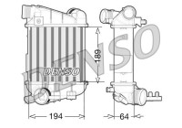 Intercooler, charger DIT02027 Denso