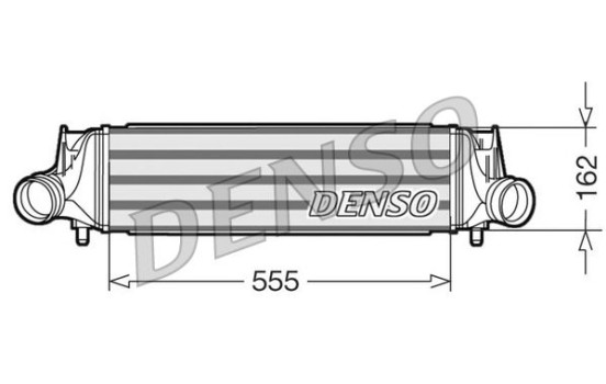 Intercooler, charger DIT02035 Denso