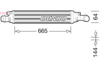 Intercooler, charger DIT02036 Denso