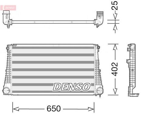Intercooler, charger DIT06003 Denso
