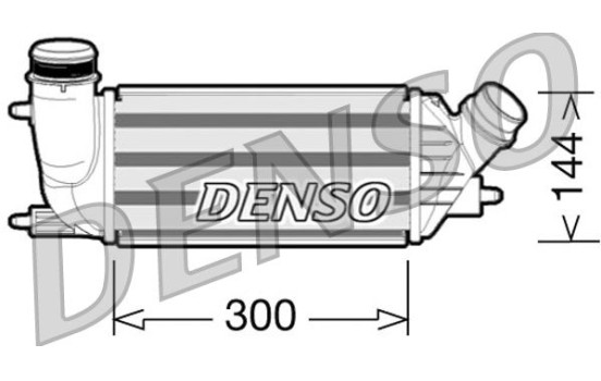 Intercooler, charger DIT07001 Denso