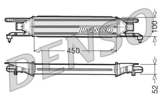 Intercooler, charger DIT09106 Denso