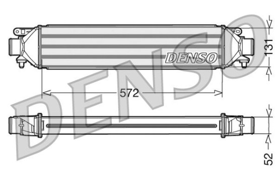 Intercooler, charger DIT09107 Denso