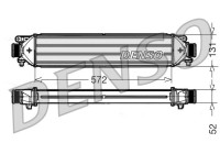 Intercooler, charger DIT09109 Denso