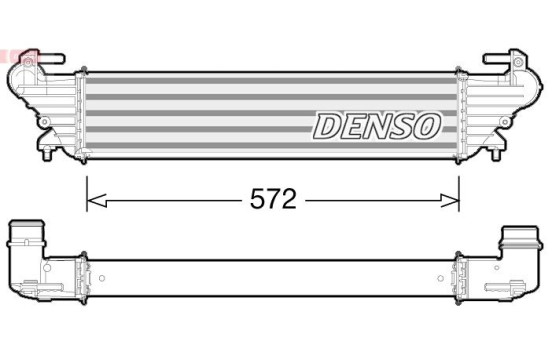 Intercooler, charger DIT09114 Denso