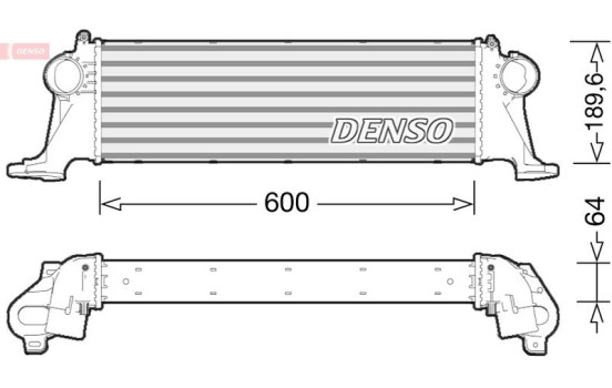 Intercooler, charger DIT12004 Denso