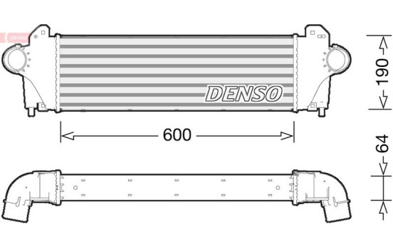 Intercooler, charger DIT12005 Denso