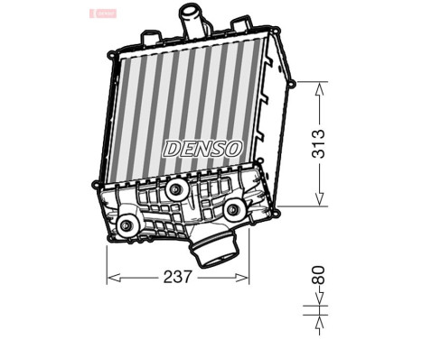 Intercooler, charger DIT28002 Denso