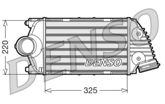 Intercooler, charger DIT28015 Denso