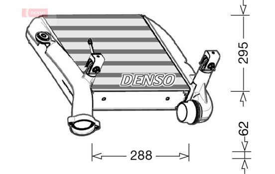 Intercooler, charger DIT28024 Denso