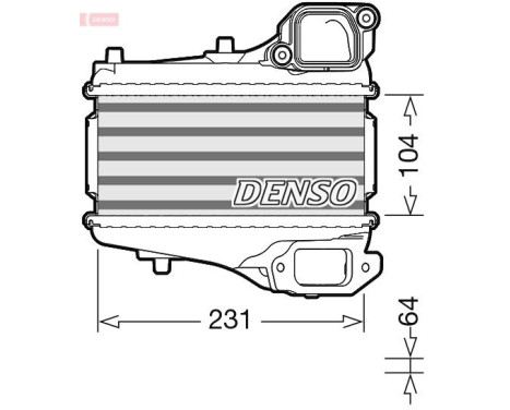 Intercooler, charger DIT40001 Denso