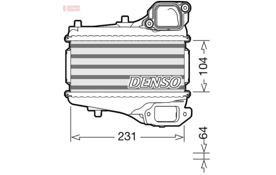 Intercooler, charger DIT40001 Denso