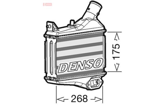 Intercooler, charger DIT40011 Denso