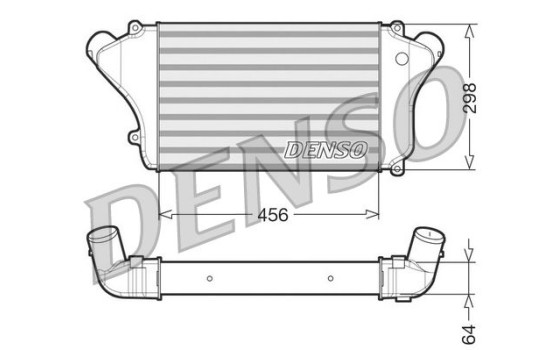 Intercooler, charger DIT45004 Denso