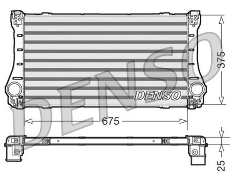 Intercooler, charger DIT50005 Denso