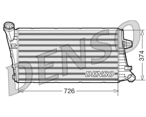 Intercooler, charger DIT99020 Denso