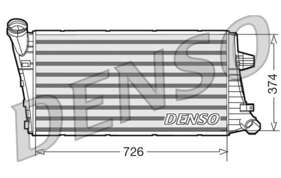 Intercooler, charger DIT99020 Denso
