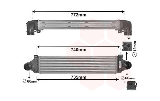 Intercooler, charger *** IR PLUS *** 18004481 International Radiators Plus