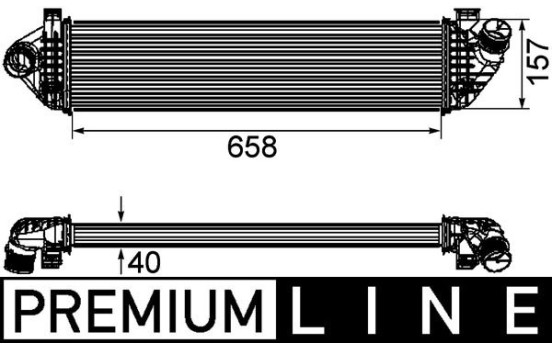 Intercooler, charger PREMIUM LINE