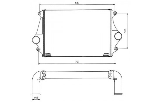 Intercooler, charger