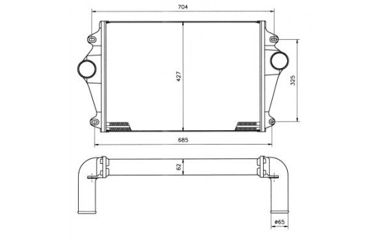 Intercooler, charger