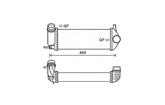 Intercooler, charger