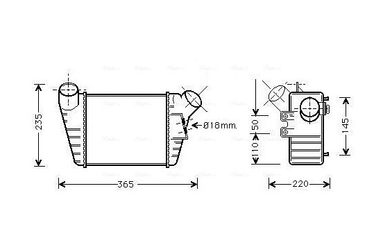 Intercooler, charger