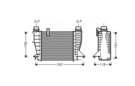 Intercooler, charger